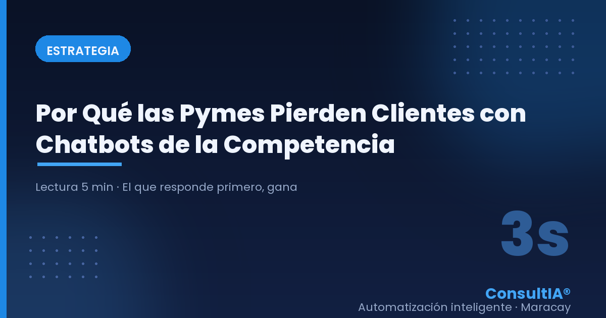 Por Qué las Pymes Venezolanas Están Perdiendo Clientes con los Chatbots de la Competencia